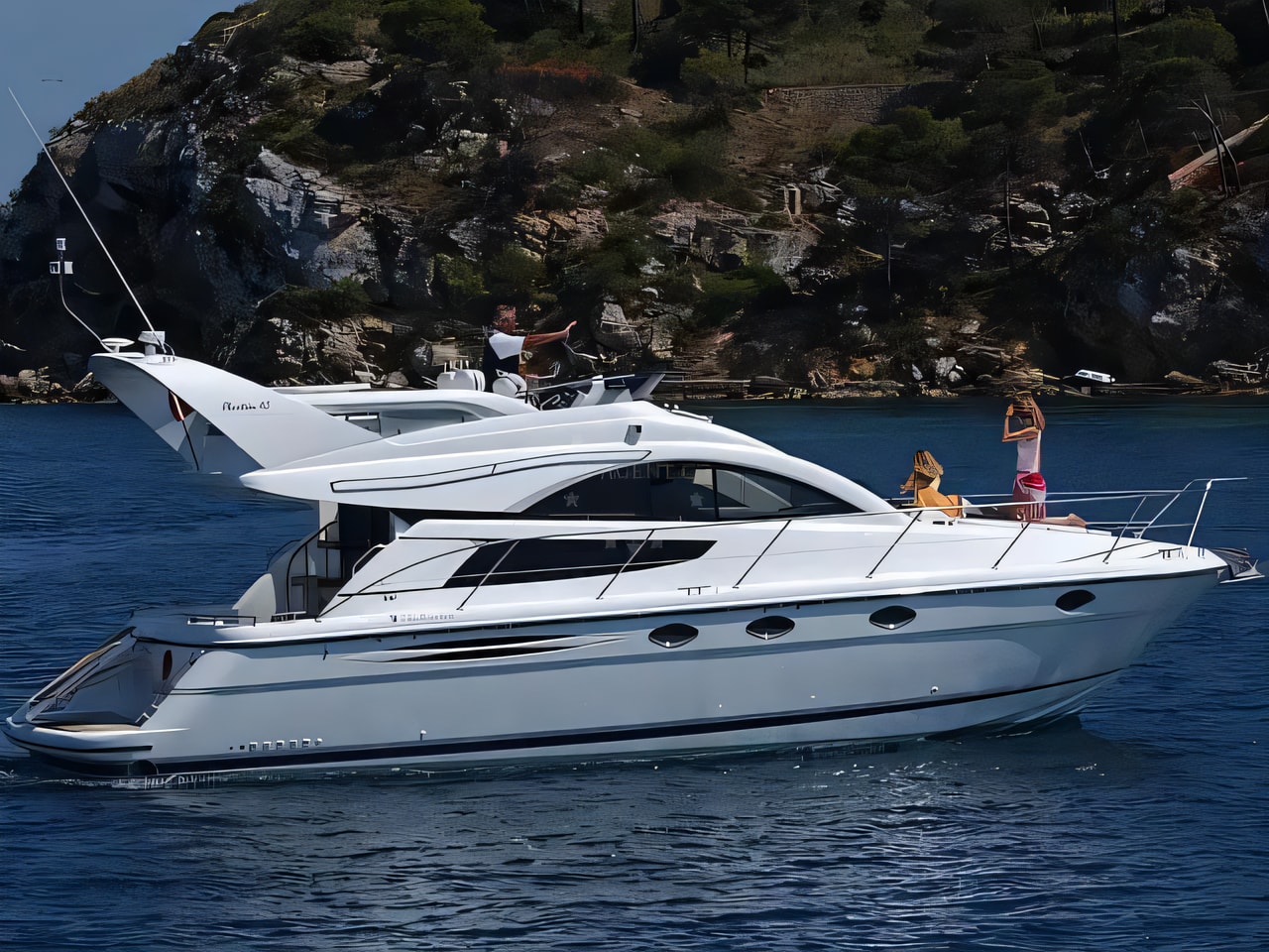 Phantom 40 motor yacht for charter from Dubrovnik / Port Gruz Dubrovnik / Montenegro sailing area Croatia