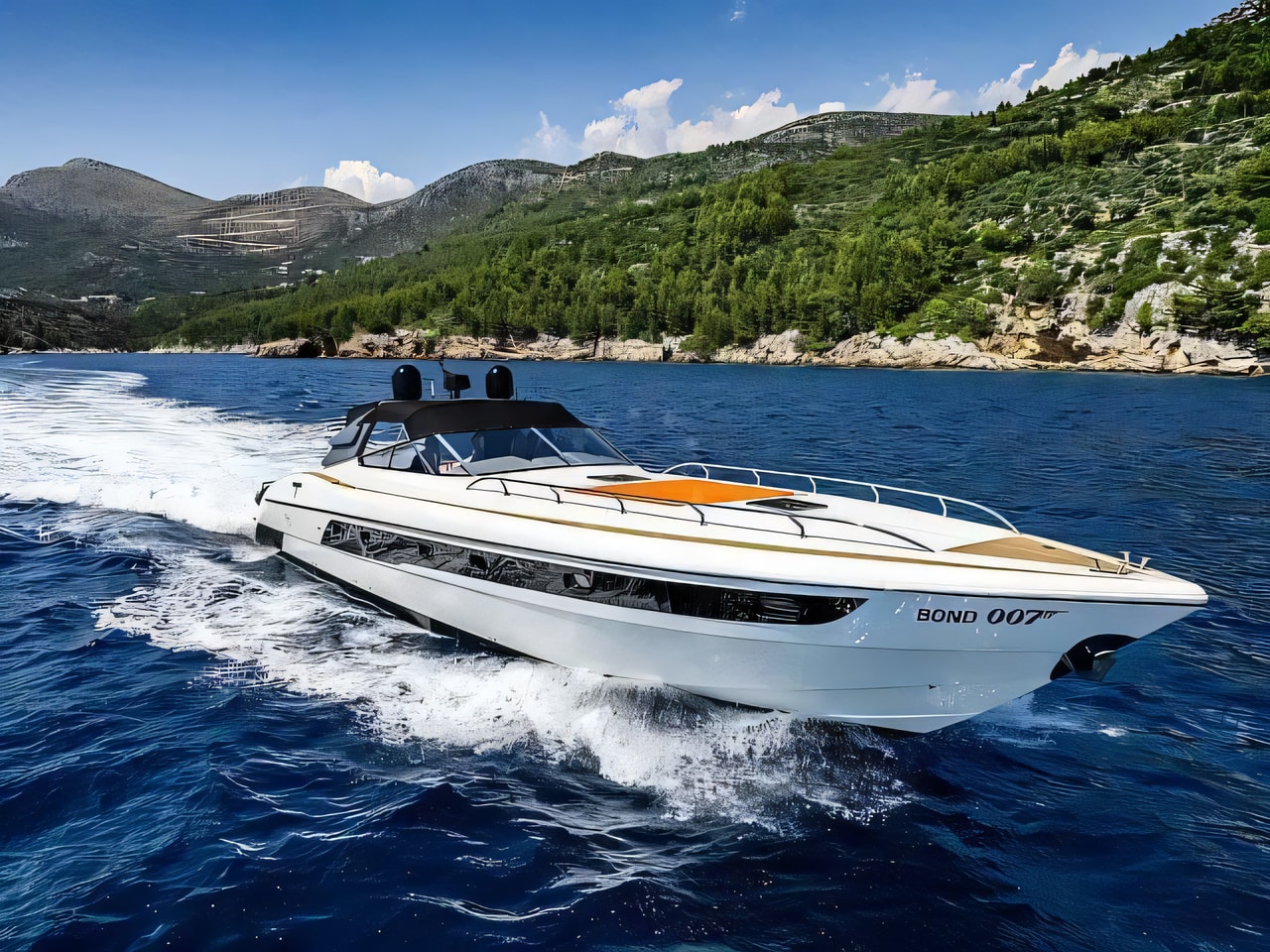 Tecnomar Madras 20 motor yacht for charter from Dubrovnik / Port Gruz Dubrovnik / Montenegro sailing area Croatia