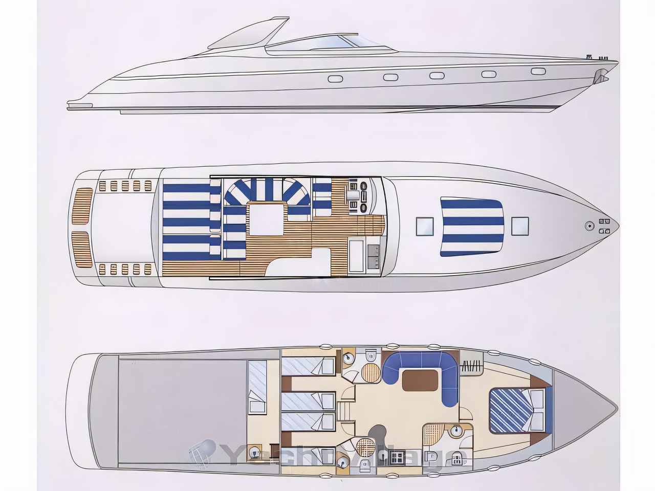 Tecnomar Madras 20 motor yacht for charter in Dubrovnik, Croatia