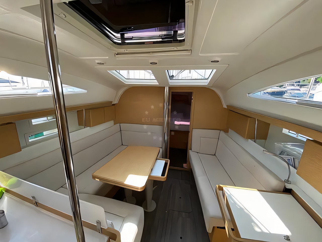 Layout of Elan Impression 40 sail boat with 3 cabins Croatia yacht charter