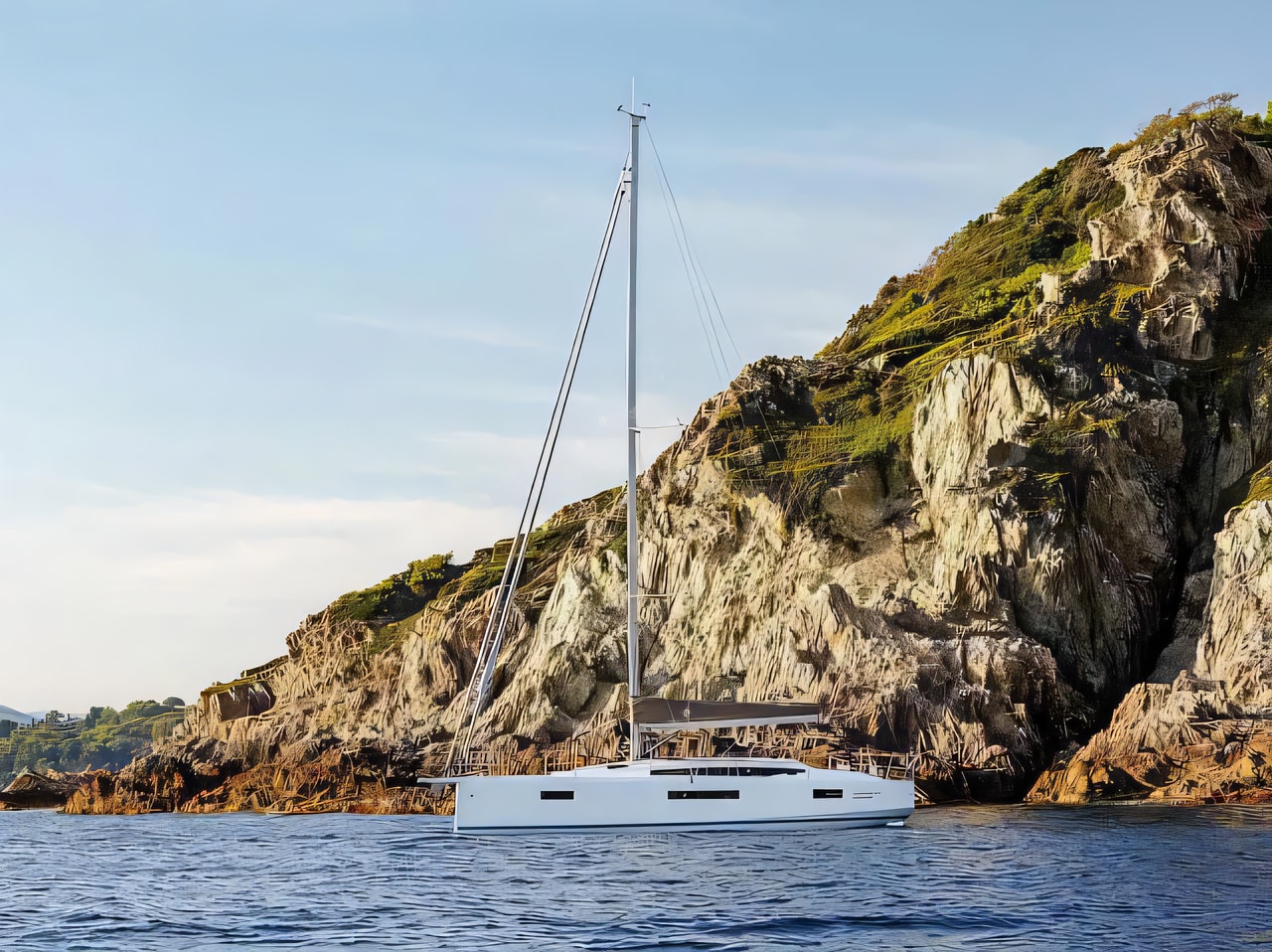 Exterior overview of Sun Odyssey 410 sail boat for charter from Pirovac in the Sibenik sailing area Croatia