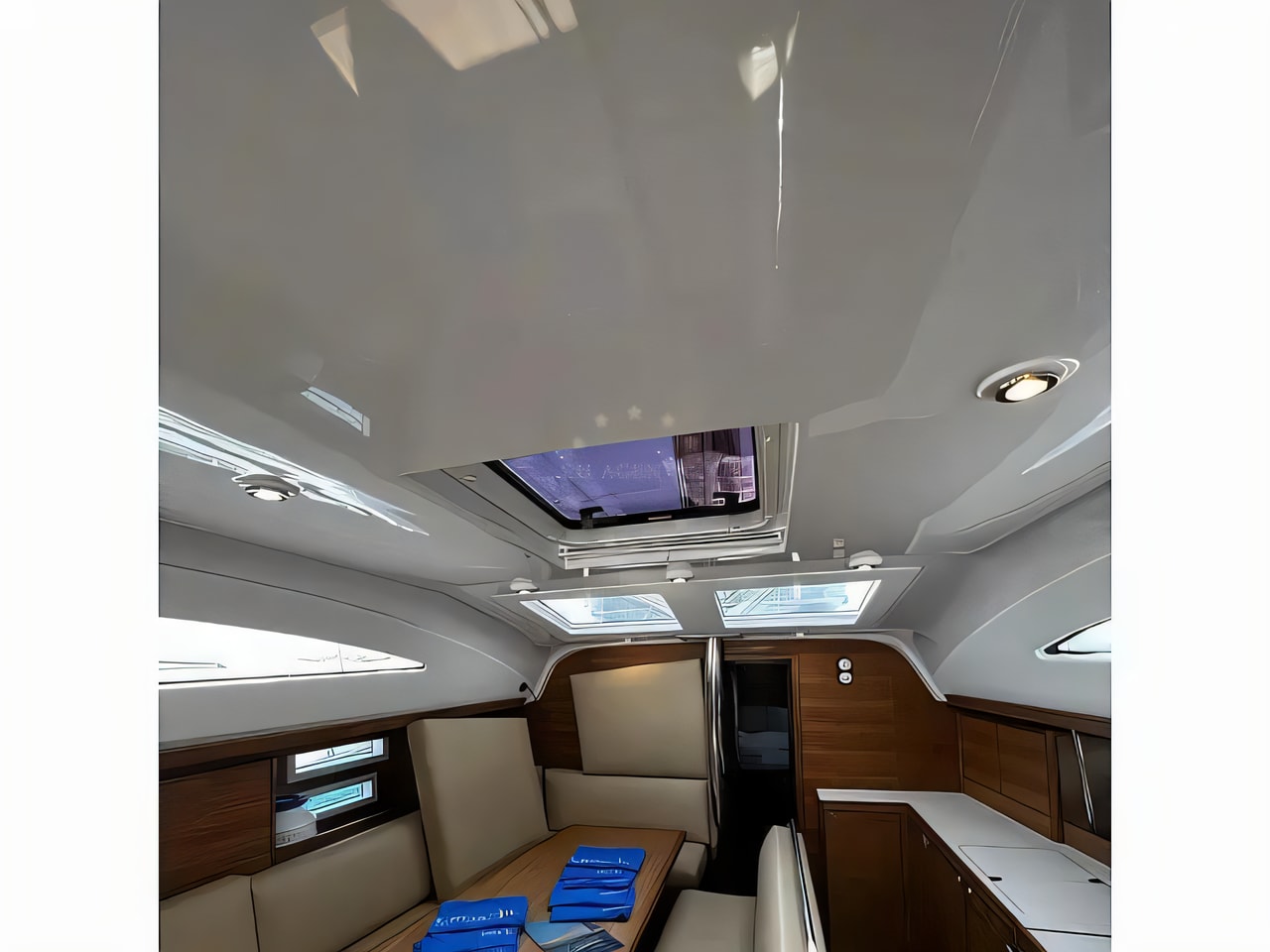 Layout of Elan Impression 45.1 sail boat with 4 cabins Croatia yacht charter