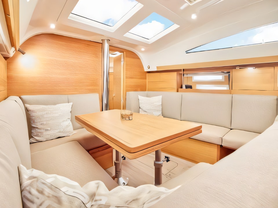 Interior of Elan 40.1 sail boat with 3 cabins Croatia yacht charter
