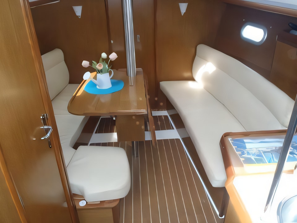 Interior of Sun Odyssey 32 i sail boat with 2 cabins Croatia yacht charter