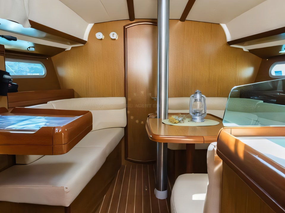 Interior of Sun Odyssey 36 i sail boat with 3 cabins Croatia yacht charter