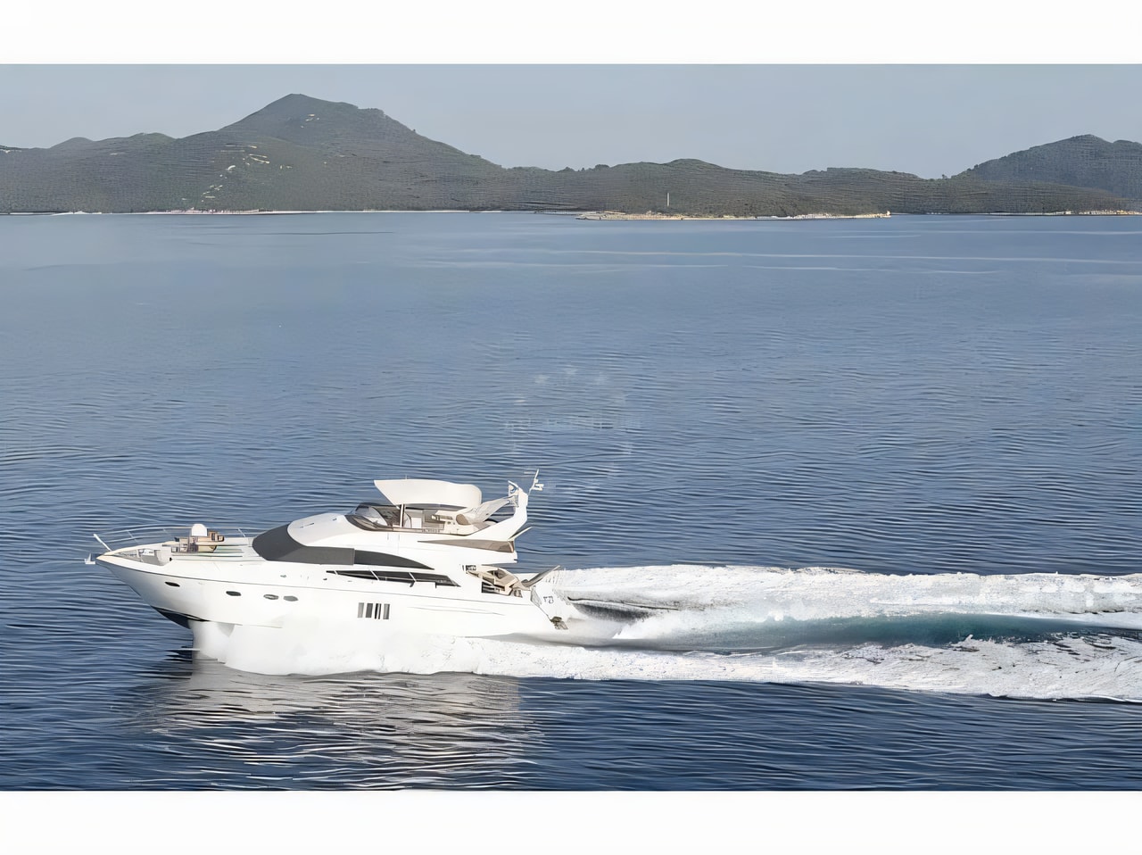 Interior of Princess 62 motoryacht with 4 cabins Croatia yacht charter