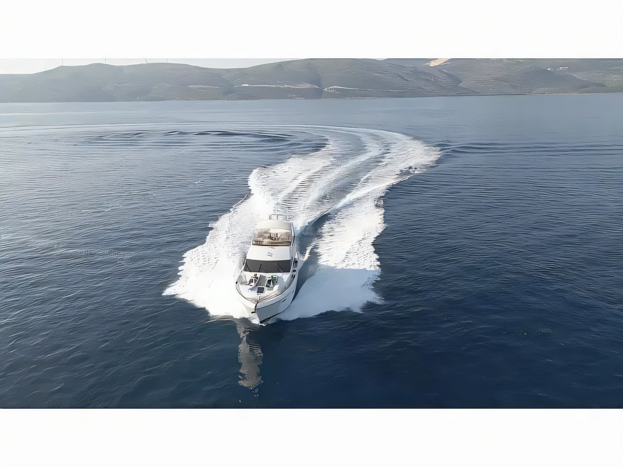 Layout of Princess 62 motoryacht with 4 cabins Croatia yacht charter