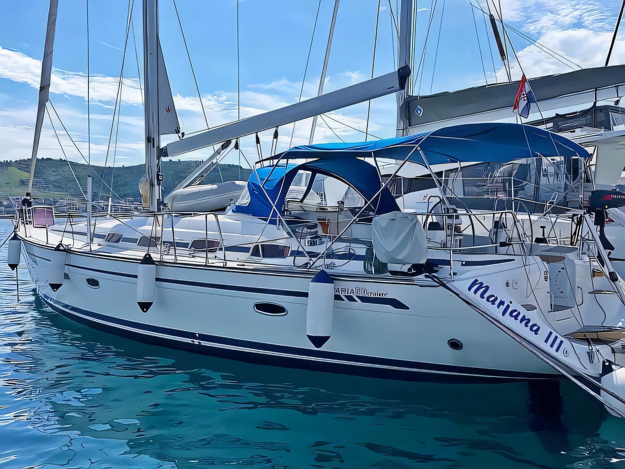 Bavaria 50 Cruiser sailing yacht for charter from Rogoznica / Marina Frapa Sibenik sailing area Croatia