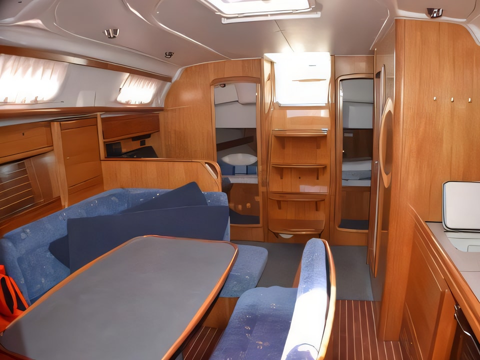 Interior of Bavaria 39 Cruiser sail boat with 3 cabins Croatia yacht charter