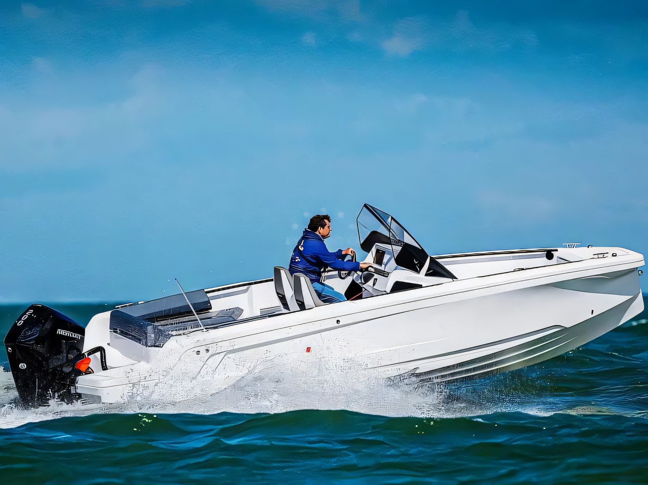 Exterior overview of Axopar 22 Spyder motor boat for charter from Seget Donji Marina Baotic in the Split sailing area Croatia