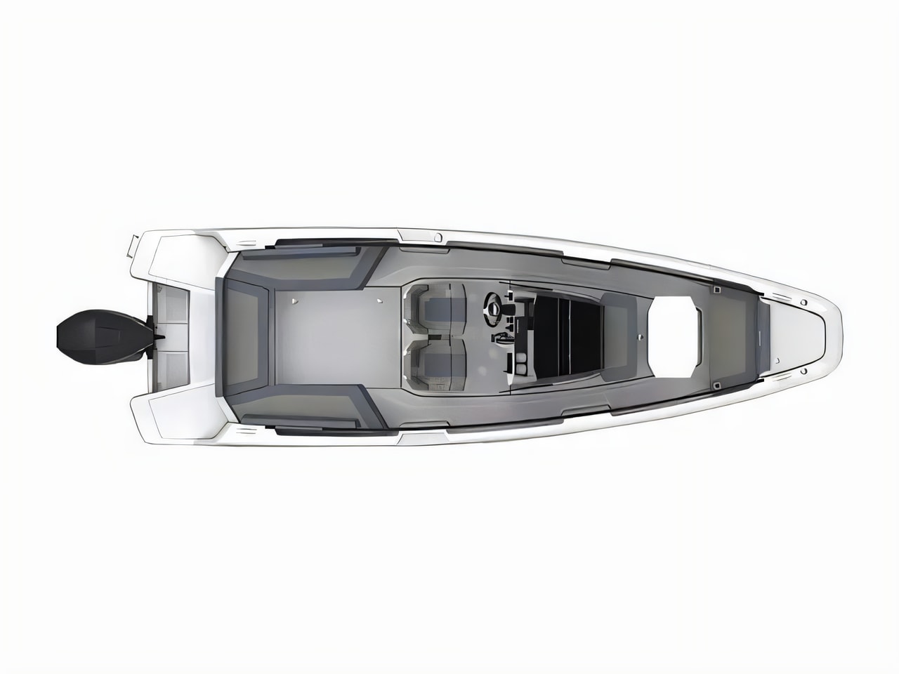 Interior of Axopar 22 Spyder motor boat with 0 cabins Croatia yacht charter