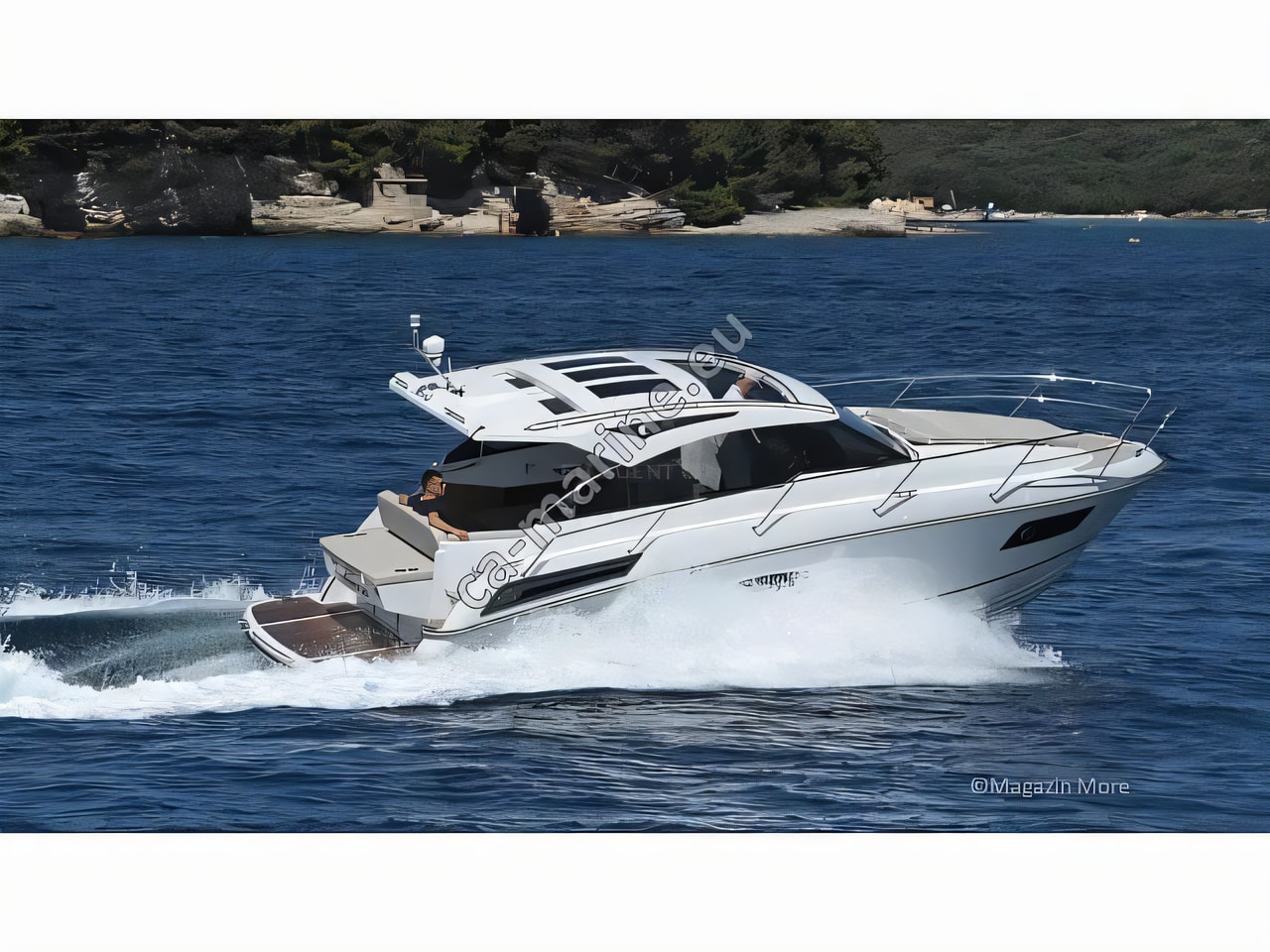 Exterior overview of Grandezza 34 OC motor boat for charter from SCT Marina Trogir in the Split sailing area Croatia