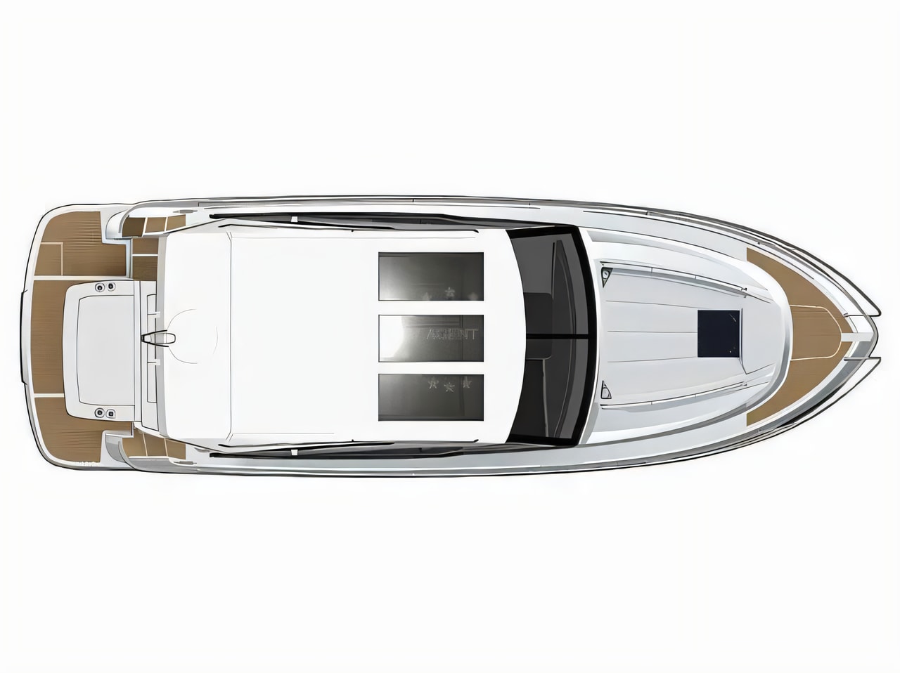 Interior of Grandezza 34 OC motor boat with 2 cabins Croatia yacht charter