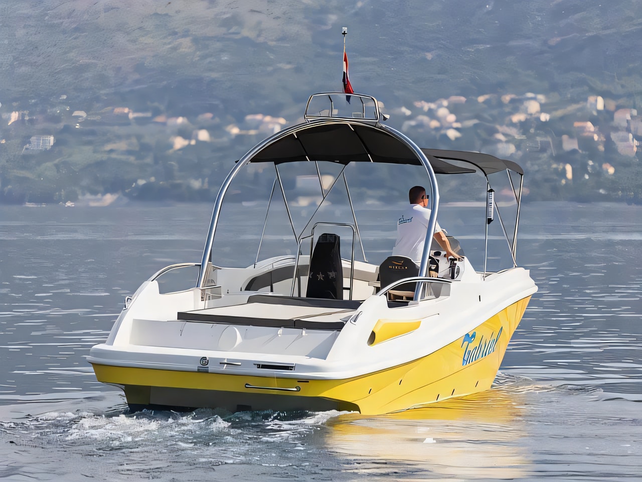 Layout of Mercan Excursion 34 motor boat with 0 cabins Croatia yacht charter