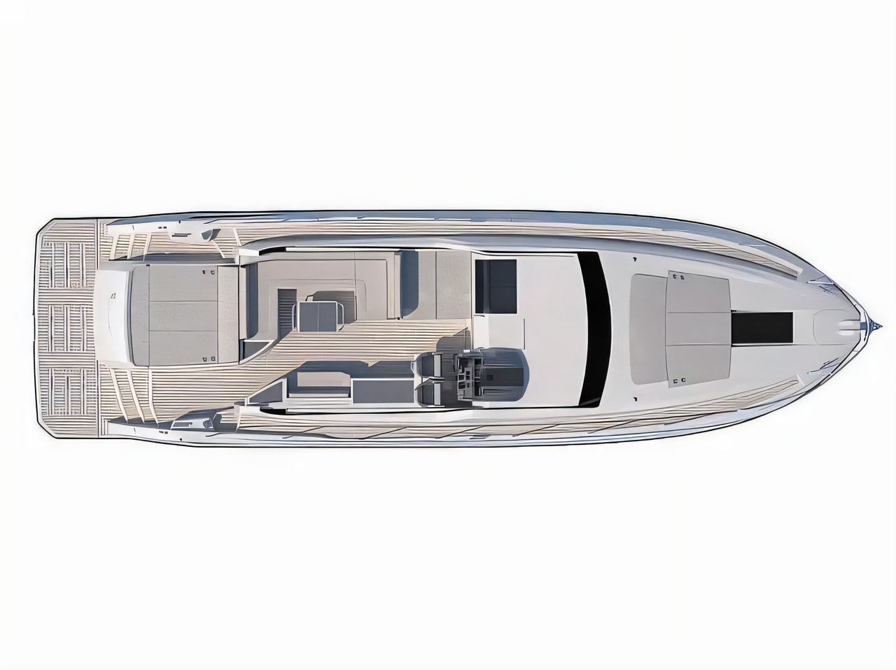 Interior of Atlantis 51 motoryacht with 3 cabins Croatia yacht charter