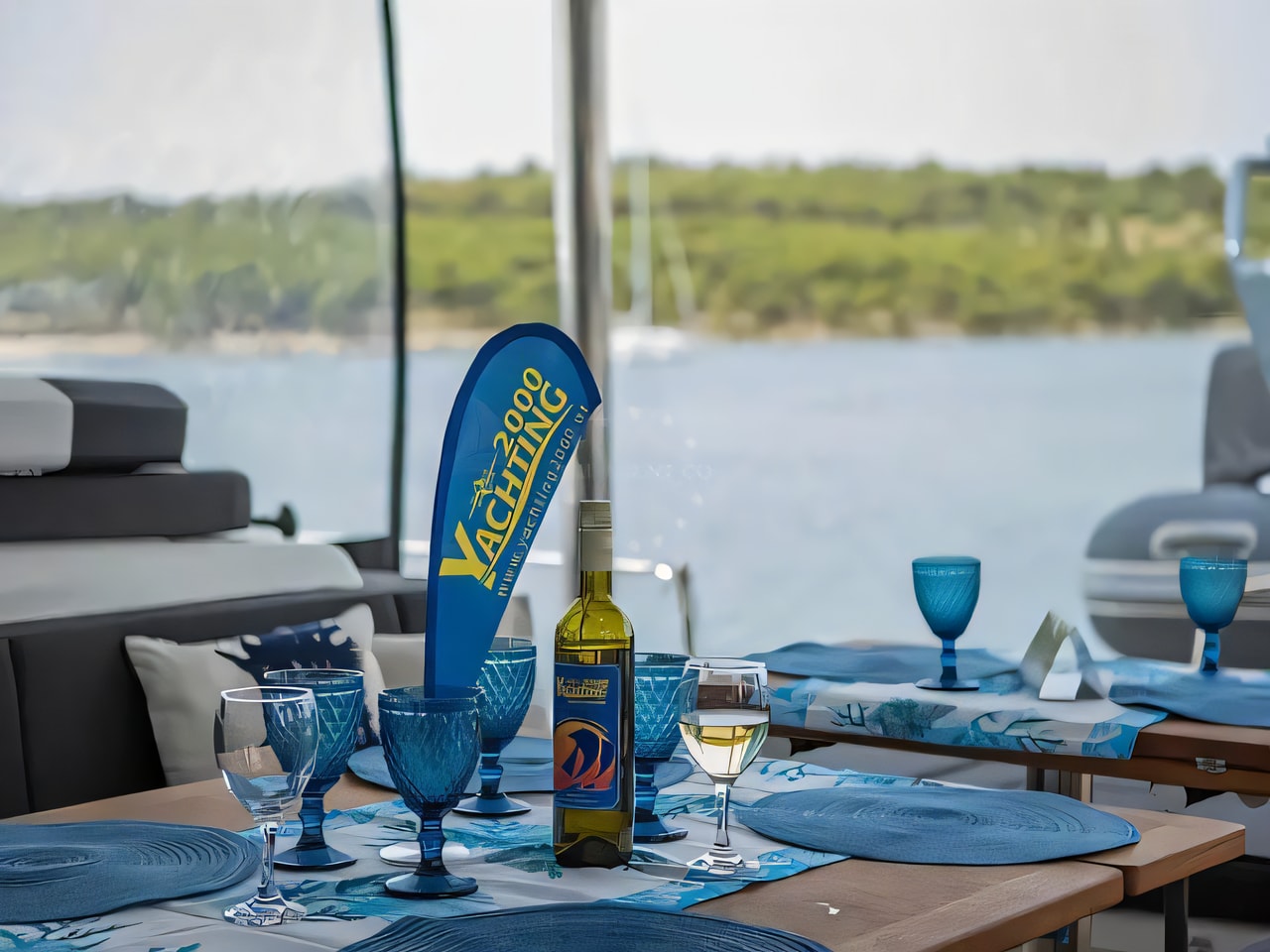 Interior of Lagoon 55 catamaran with 4 cabins Croatia yacht charter