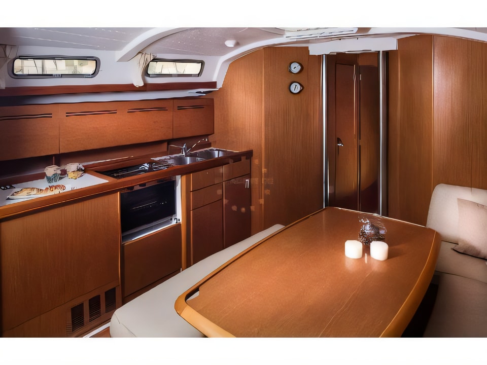 Interior of Beneteau Cyclades 43.4 sail boat with 4 cabins Croatia yacht charter
