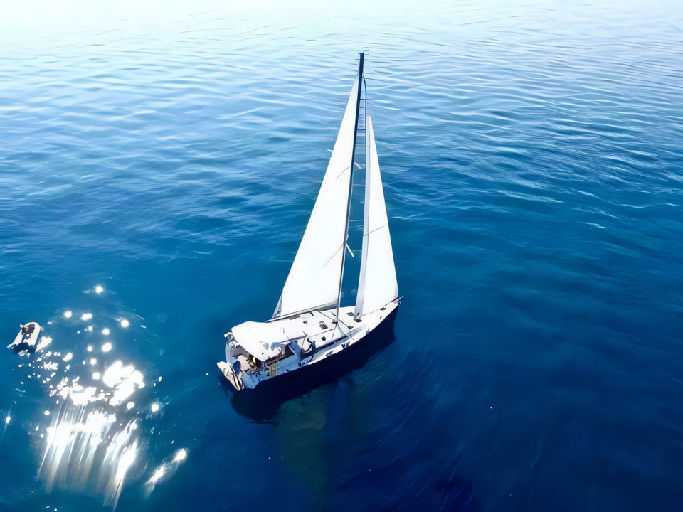Exterior overview of Beneteau Oceanis 48 sail boat for charter from Split ACI Marina in the Split sailing area Croatia