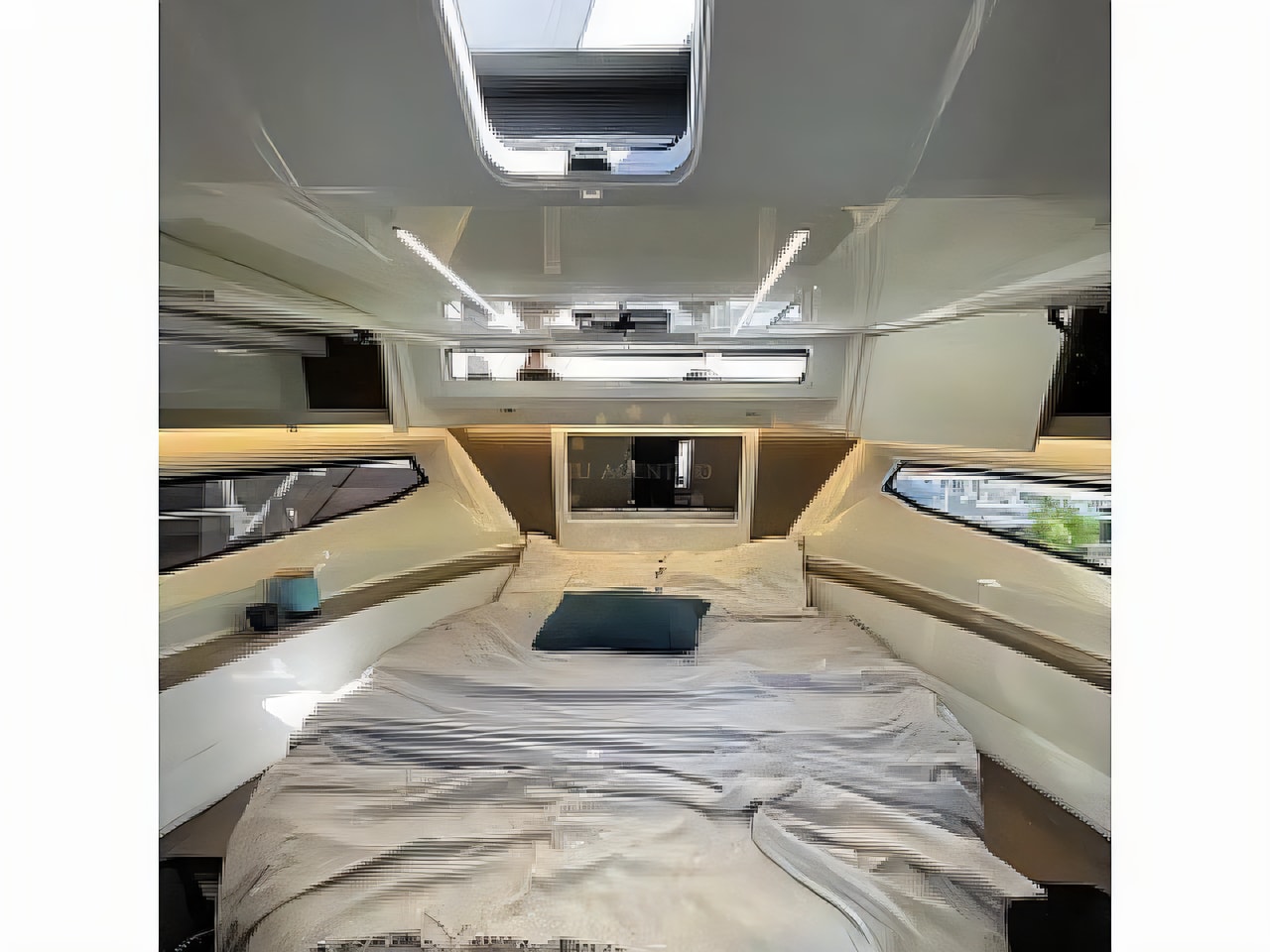Layout of Merry Fisher 895 motor boat with 2 cabins Croatia yacht charter