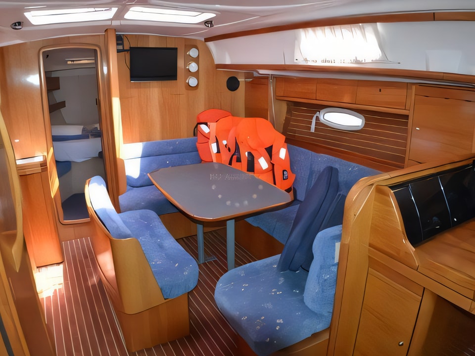 Interior of Bavaria 39 Cruiser sail boat with 3 cabins Croatia yacht charter