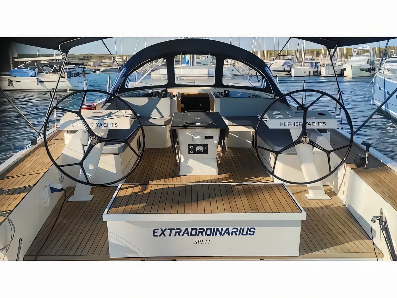 Layout of D&D Kufner 54 Exclusive - 6 cab sail boat with 6 cabins Croatia yacht charter
