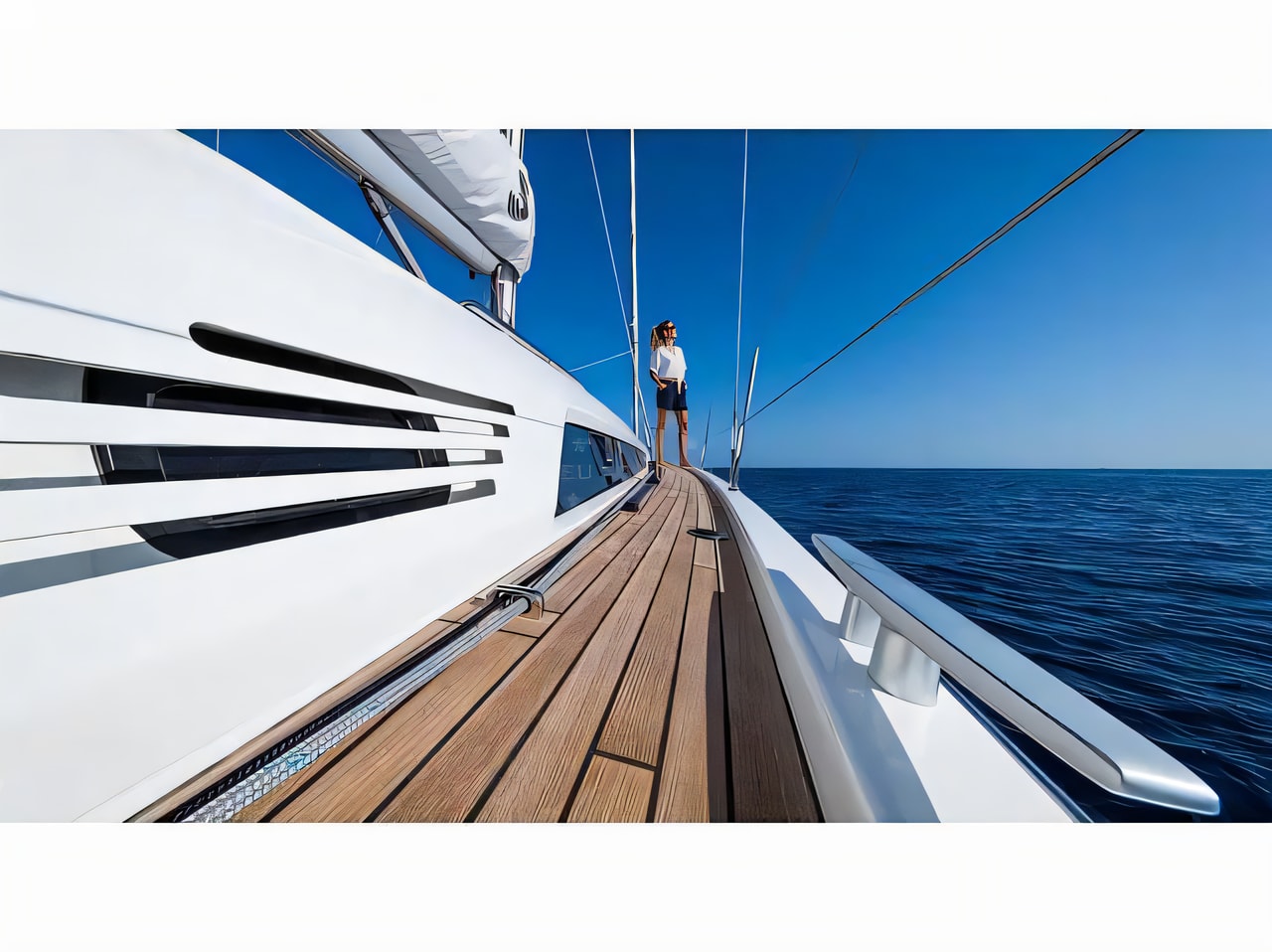 Exterior overview of Oceanis 46.1 sail boat for charter from Kastela Gomilica Marina in the Split sailing area Croatia