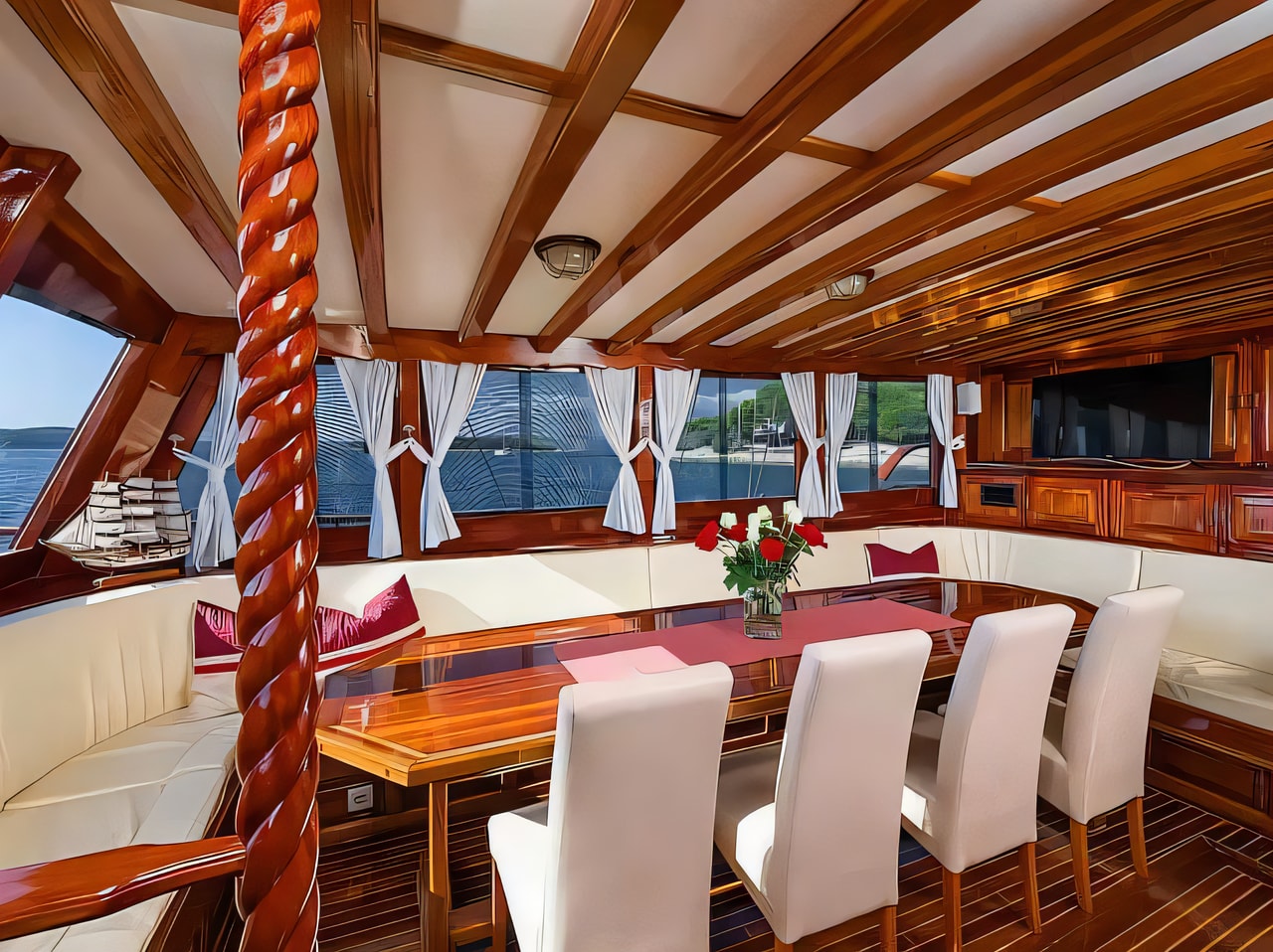 Layout of Gulet Croatia gulet or cruiser with 7 cabins Croatia yacht charter