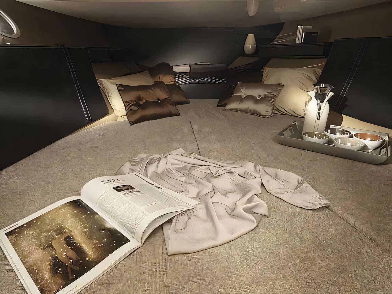 Layout of Sessa KL 27 motor boat with 1 cabins Croatia yacht charter