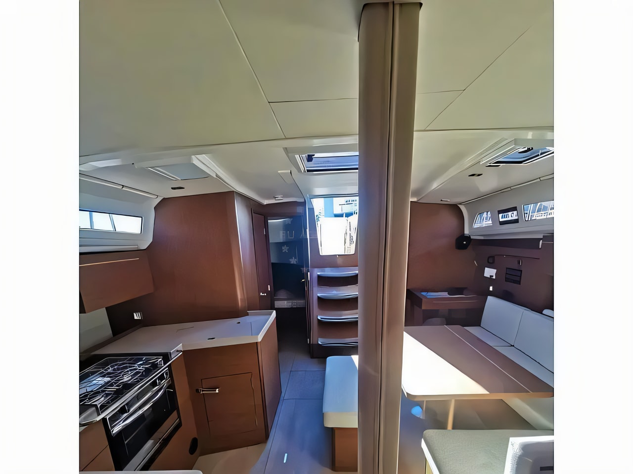 Layout of Oceanis 40.1 - 4D cab sail boat with 4 cabins Croatia yacht charter