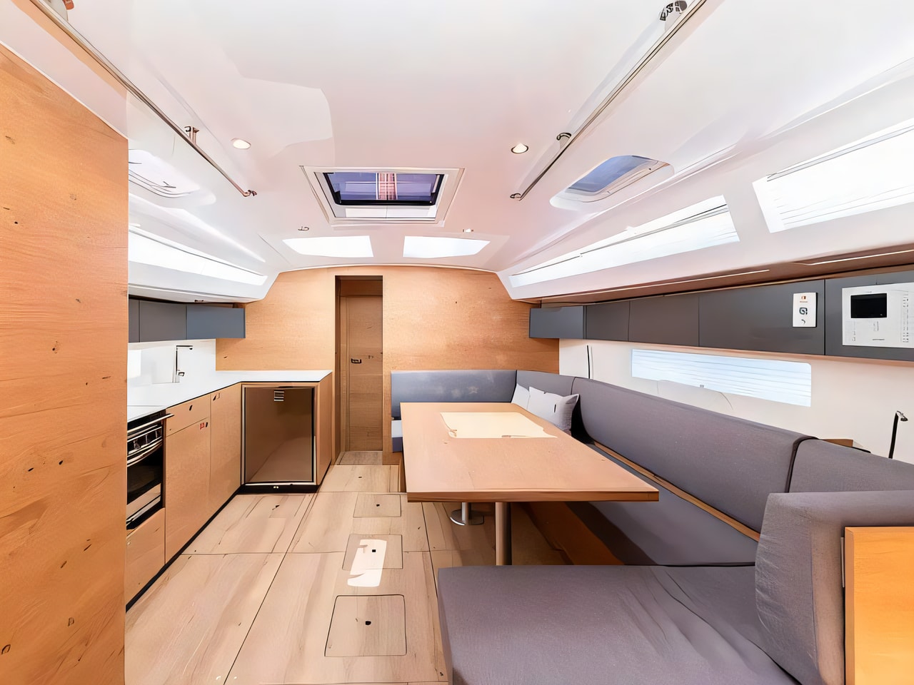 Layout of Elan Impression 43 - NEW MODEL 2023. sail boat with 4 cabins Croatia yacht charter