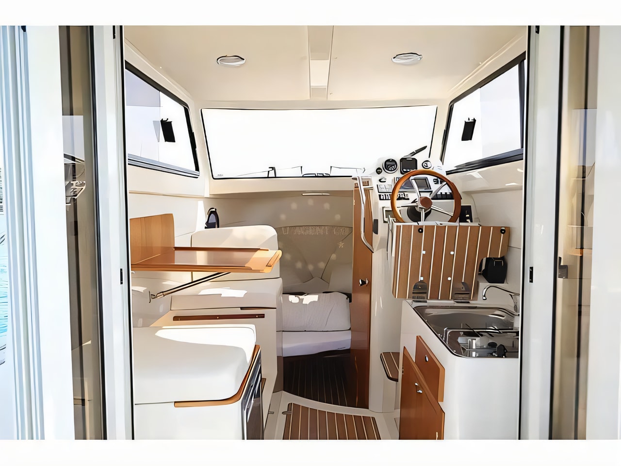 Leidi 660 yacht layout 1 cabins Croatia charter