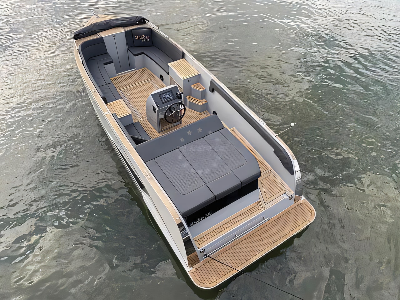 Interior of Maxima 840 motor boat with 0 cabins Croatia yacht charter