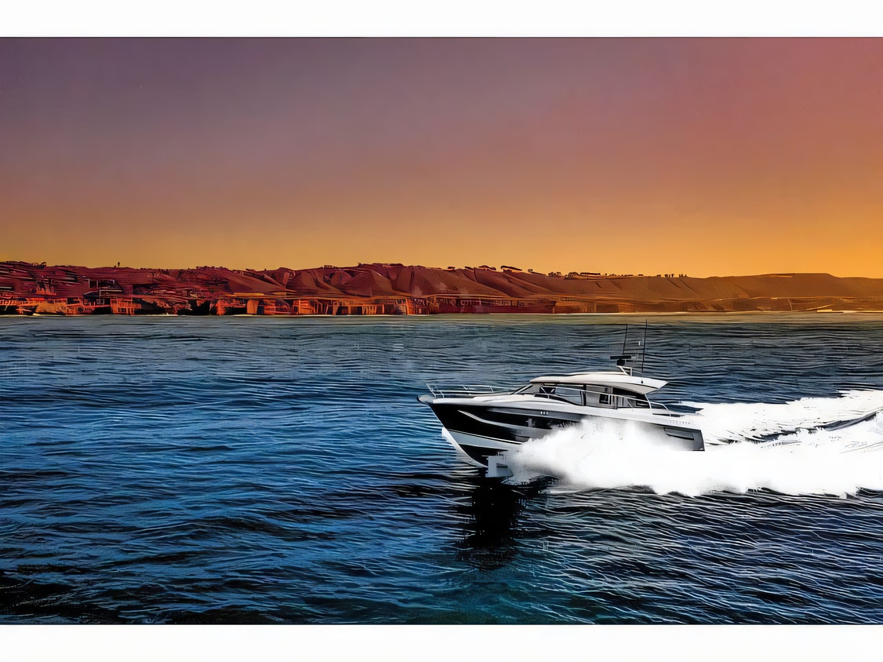 Exterior overview of Prestige 420 S motor boat for charter from Trogir ACI Marina in the Split sailing area Croatia