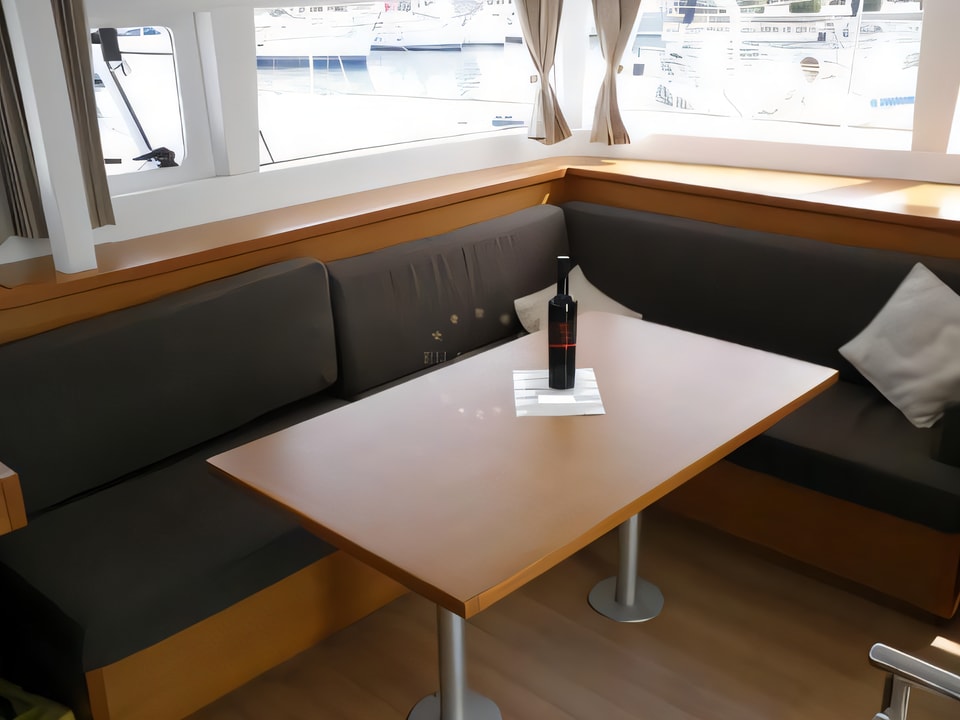 Interior of Lagoon 450 catamaran with 4 cabins Croatia yacht charter