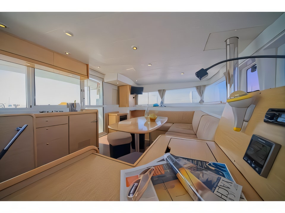 Interior of Lagoon 400 catamaran with 4 cabins Croatia yacht charter