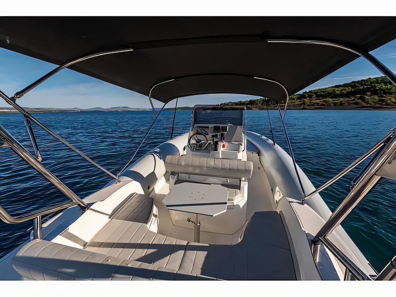 Layout of Marlin 790 rubber boat with 0 cabins Croatia yacht charter