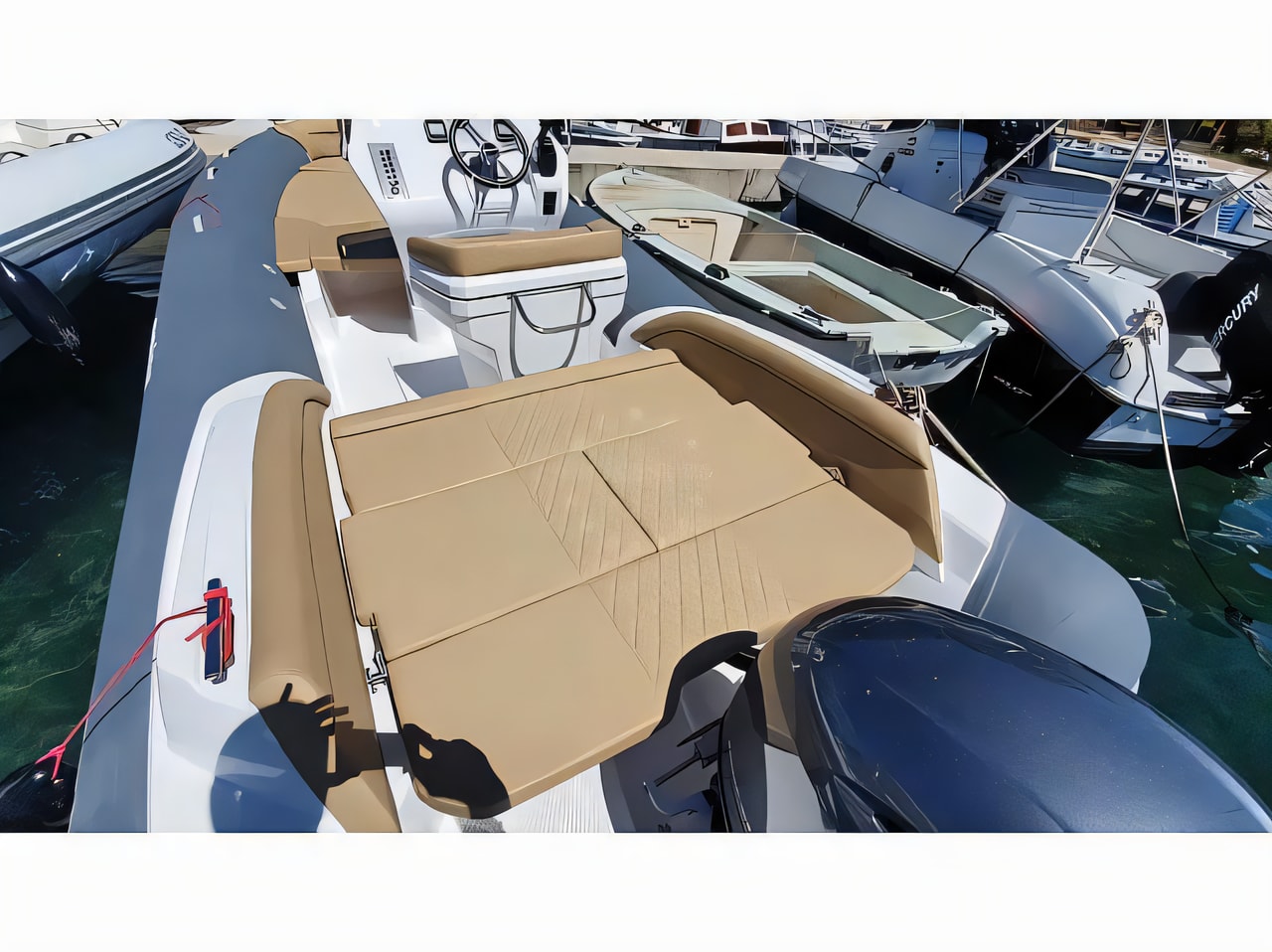 Layout of Salpa Soleil 20 rubber boat with 0 cabins Croatia yacht charter