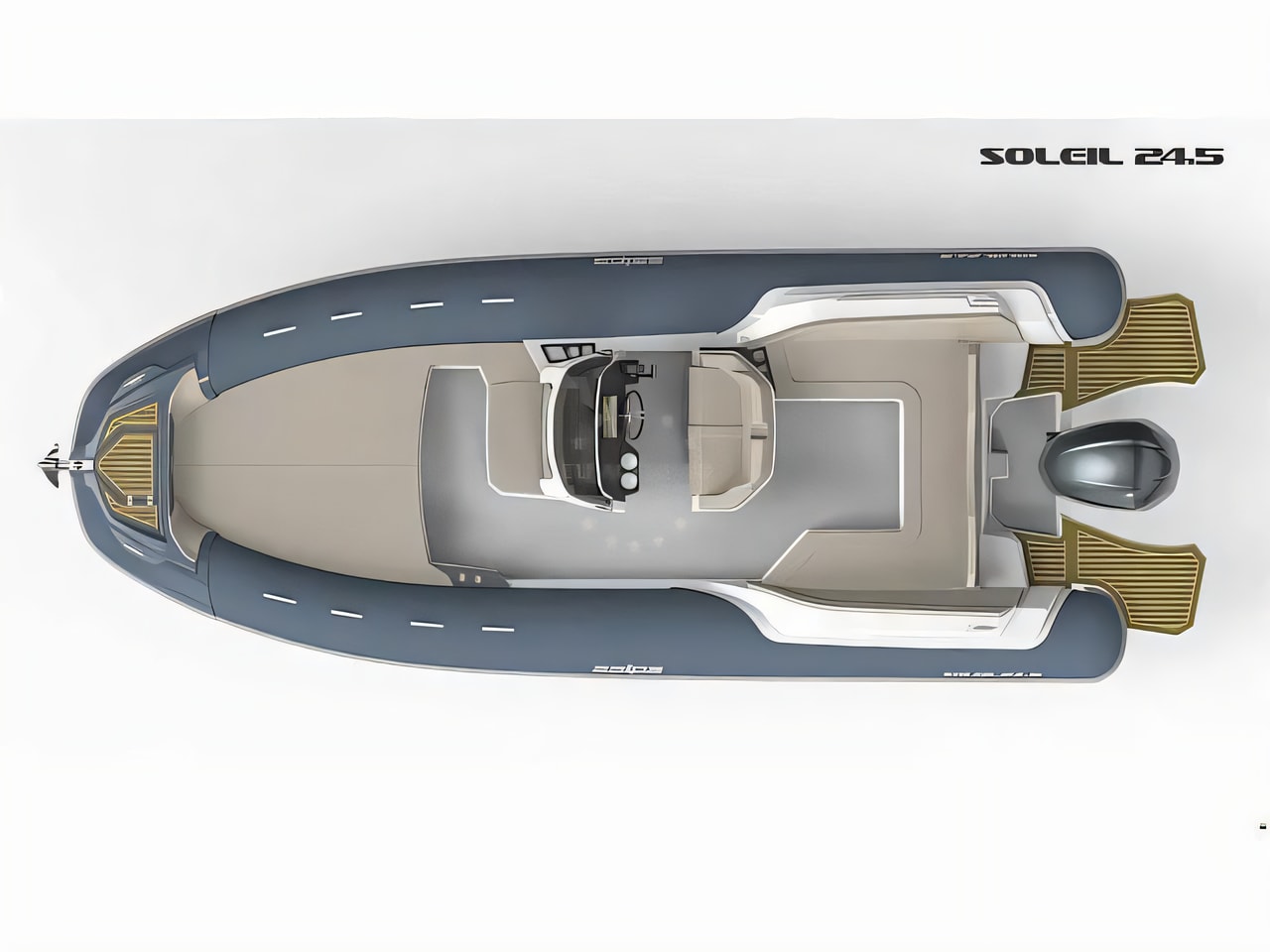 Interior of Salpa Soleil 24.5 rubber boat with 0 cabins Croatia yacht charter