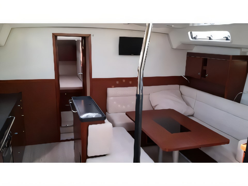 Interior of Hanse 505 sail boat with 6 cabins Croatia yacht charter