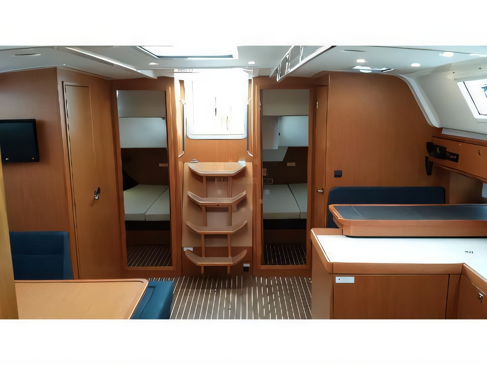 Interior of Bavaria Cruiser51 sail boat with 5 cabins Croatia yacht charter