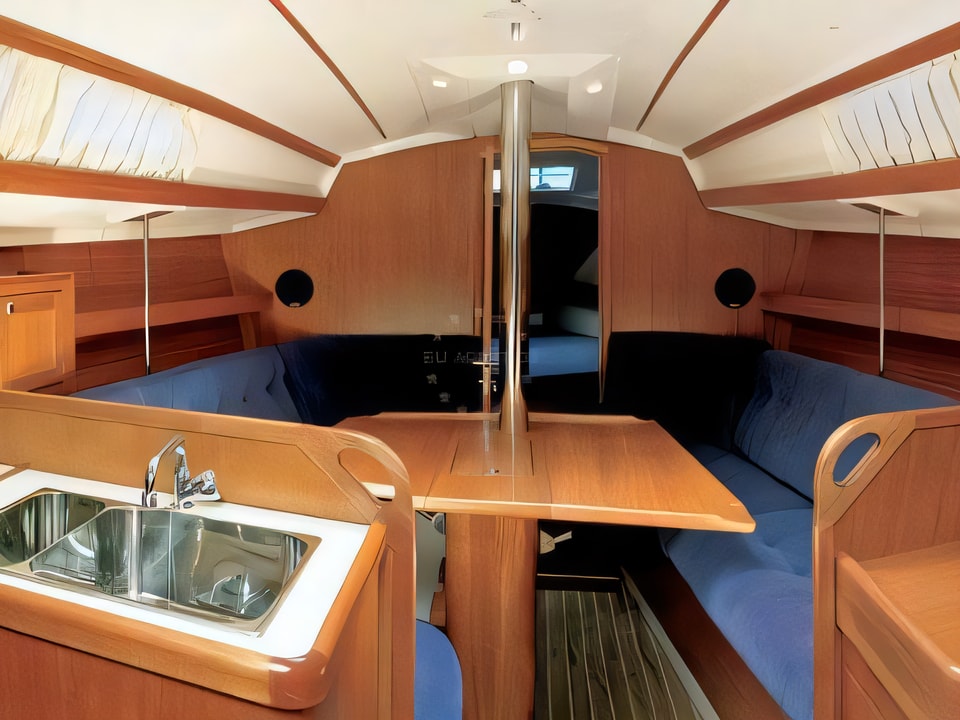 Interior of Elan 333 sail boat with 2 cabins Croatia yacht charter