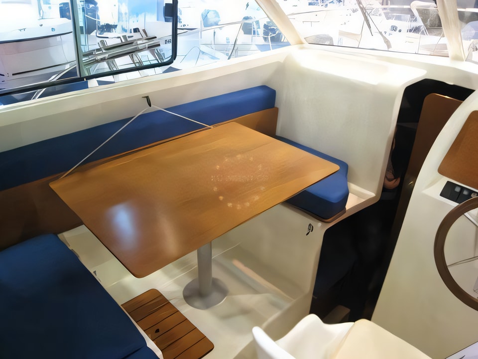 Interior of Merry Fisher 725 motor boat with 1 cabins Croatia yacht charter
