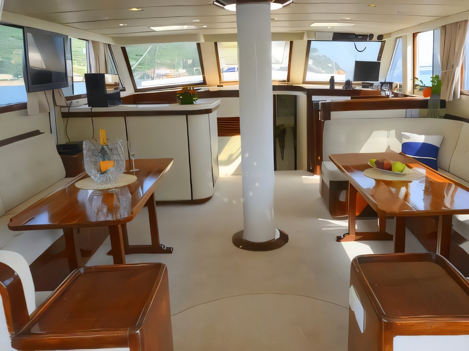 Interior of Gulet Fortuna gulet or cruiser with 7 cabins Croatia yacht charter