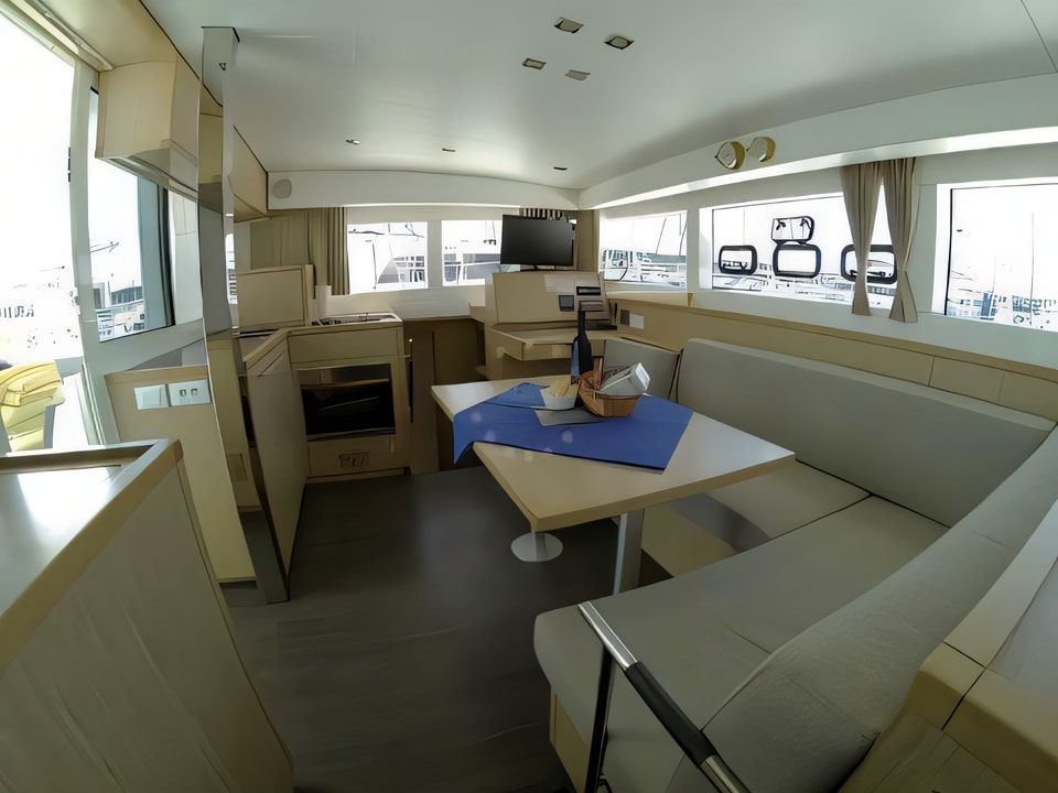 Interior of Lagoon 39 catamaran with 6 cabins Croatia yacht charter