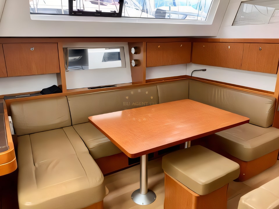 Interior of Sense 55 sail boat with 4 cabins Croatia yacht charter