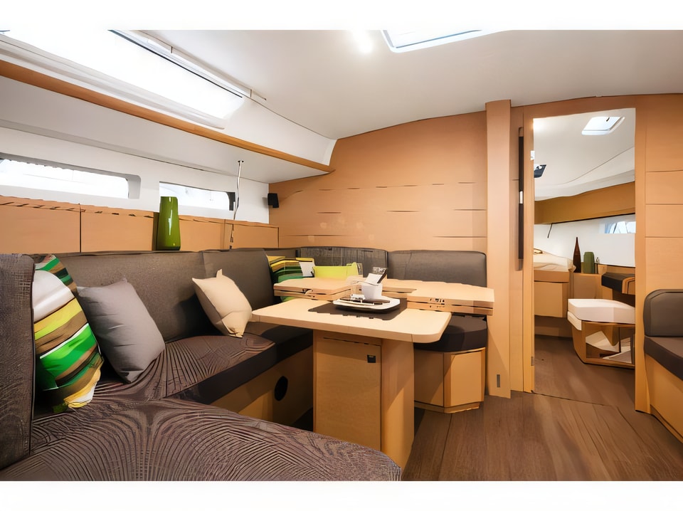 Interior of Sun Odyssey 479 sail boat with 4 cabins Croatia yacht charter