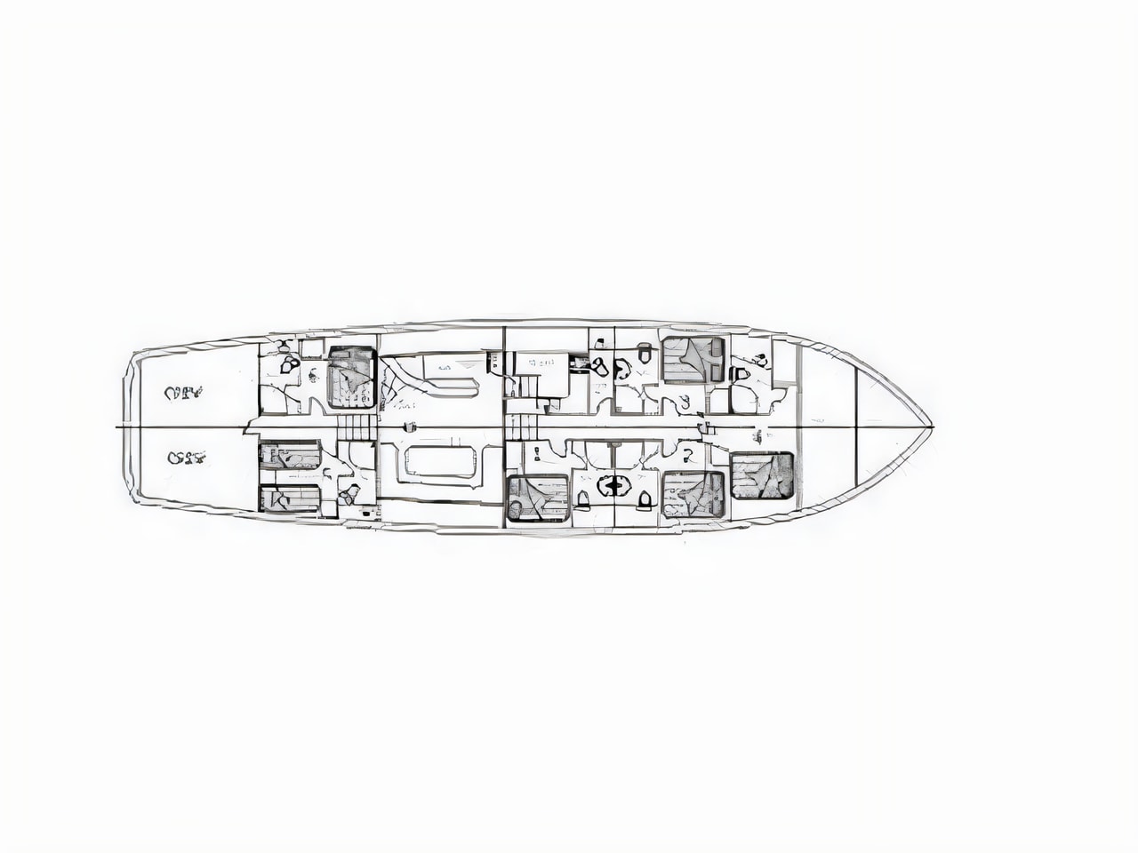 Interior of Gulet Agora gulet or cruiser with 6 cabins Croatia yacht charter