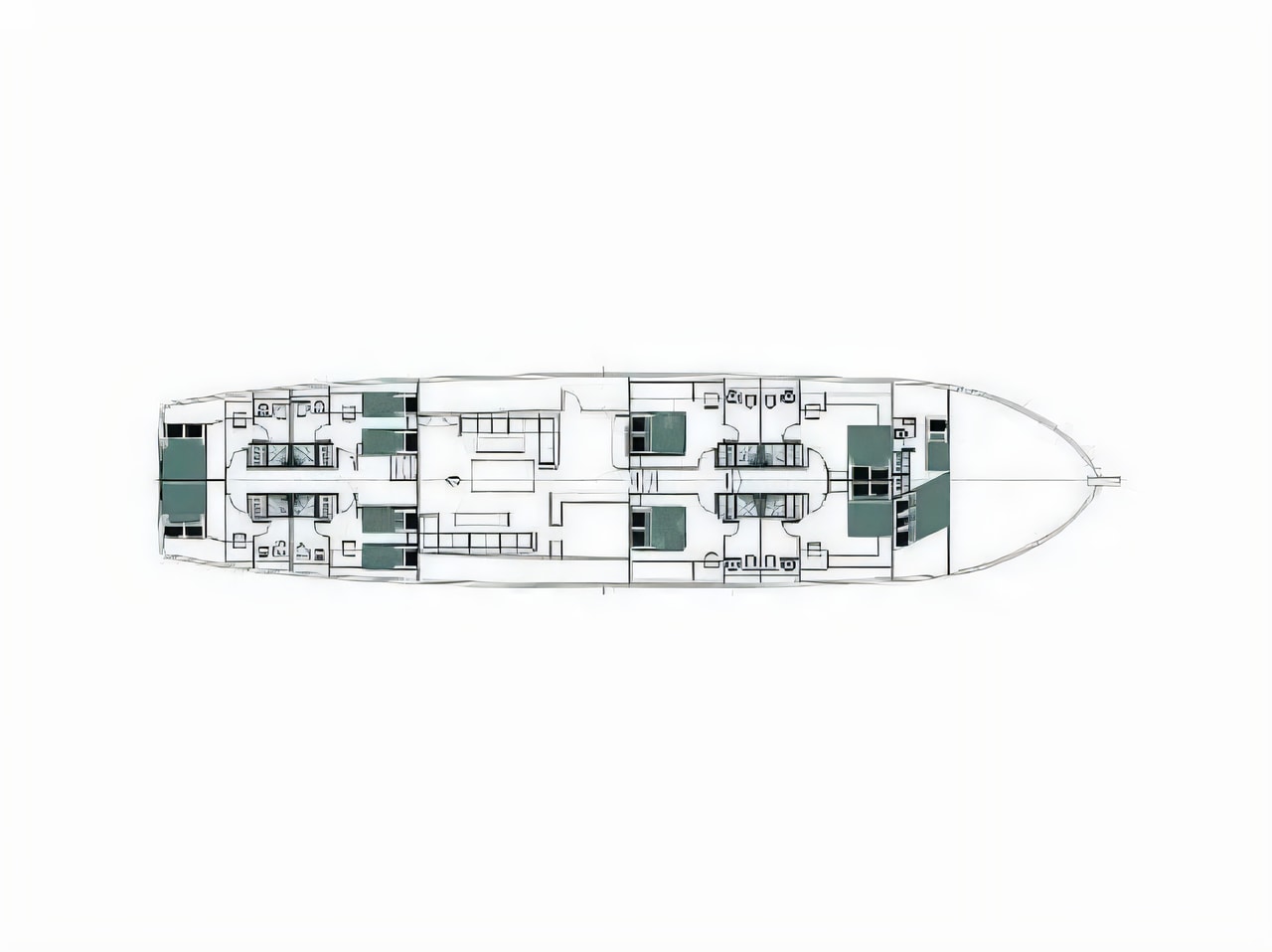 Interior of Gulet Stella Maris gulet or cruiser with 8 cabins Croatia yacht charter