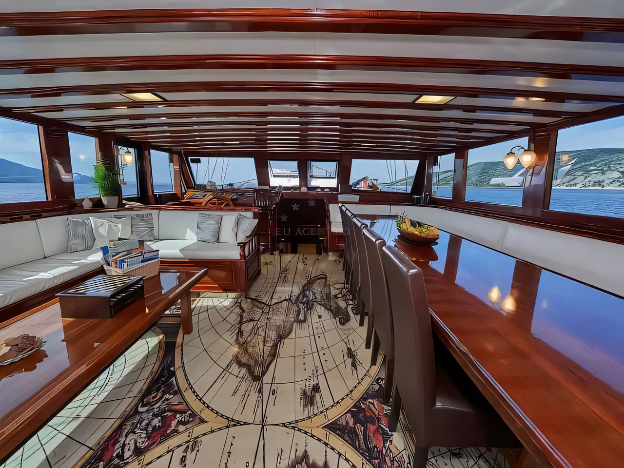 Layout of Gulet Stella Maris gulet or cruiser with 8 cabins Croatia yacht charter
