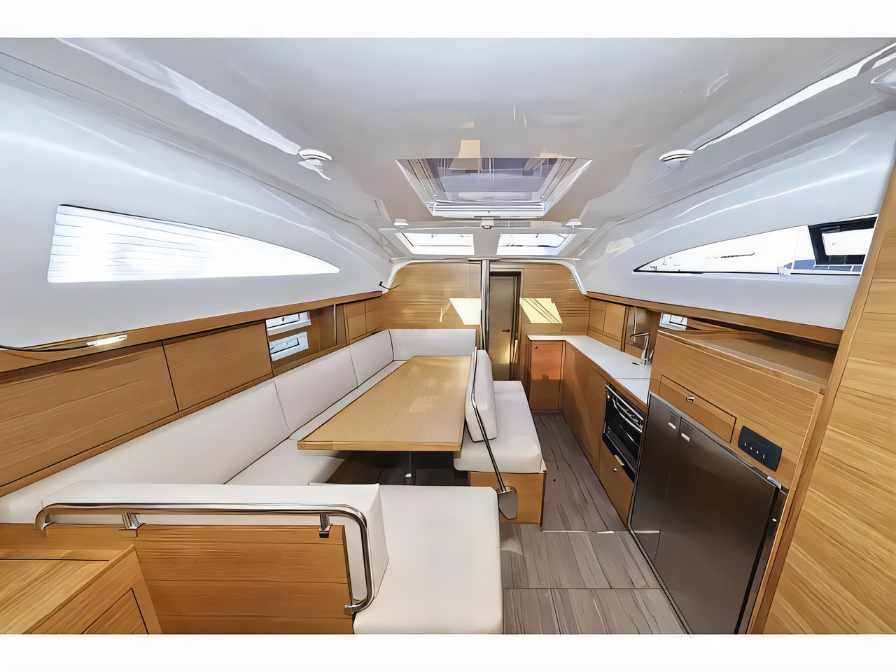 Layout of Elan 45.1 Impression sail boat with 4 cabins Croatia yacht charter